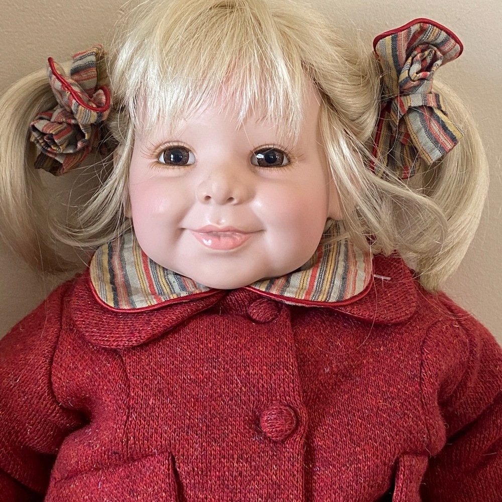 Adora, realistic baby doll. Vintage with original tags. Blonde girl.